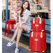 Hàn quốc phiên bản của xe đẩy túi du lịch túi nữ xe đẩy túi công suất lớn hành lý bánh túi mẹ sinh viên không thấm nước túi du lịch