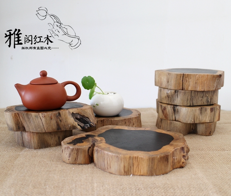 首飾盒復古 歐式宮廷風雞翅木方形花幾紅木雕刻擺件中式明清家居實木花架高腳底座特價