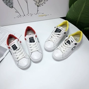 Giày da trắng nữ 1,08kg mùa thu 2018 Giày đế bệt Hàn Quốc đế thấp cắt giày thông thường 5605-2
