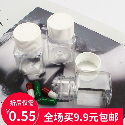 Прозрачная пластиковая бутылка, 30 мл