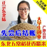 Аромат цветов северо -восточного риса коричневый рис грубый рис рис черный рис питание фермы зародышевый рис может прорастать 250 граммов нового коричневого риса
