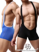 Bib wowhomme đàn ông đích thực của wrestling phù hợp với thể hình quần siêu mềm nylon áo tắm WH41