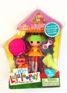 Мини-кукла Lalaloopsy Dyna Might Lele, 6 см, коллекционная, с упаковкой, превращающейся в домик