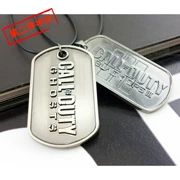 Call of Duty cod lính dog tag Ghost black trò chơi hành động ngoại vi trang sức thẻ vòng cổ móc khóa - Game Nhân vật liên quan