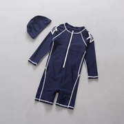Xuất khẩu quần áo trẻ em Hàn Quốc cho bé trai kem chống nắng chống tia cực tím dài tay cho bé thể thao áo tắm một mảnh phù hợp với quần áo - Bộ đồ bơi của Kid