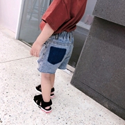 Phát hiện quần áo trẻ em ánh sáng màu cậu bé lỗ quần short denim 2018 mùa hè mới Hàn Quốc phiên bản của quần mỏng mặc