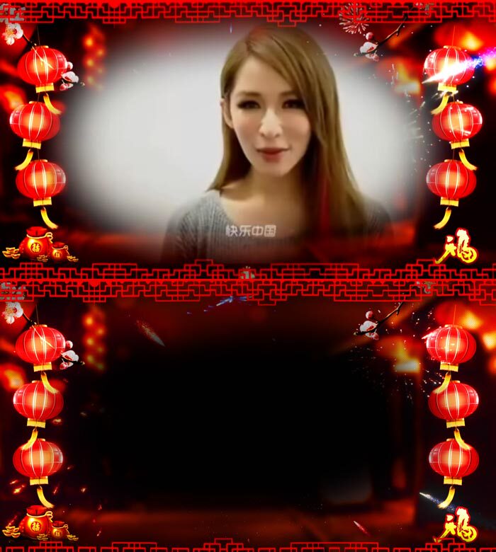 2018喜庆中国风春节拜年祝福边框素材 新春拜年前景遮罩视频素材12.17