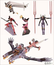 Куклы и фигурки 日本正版13年banpresto新世纪福音战士新剧场版:q h赏机体全套5款