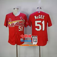 Hồng y ngắn tay áo bóng chày # 51 MCGEE GIBSON 45 # 18 áo MARTINEZ - Thể thao sau quần áo bộ adidas nam