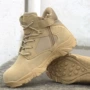 Ngoài trời giày quân đội fan boots của nam giới lực lượng đặc biệt khởi động chiến thuật thấp để giúp bay khởi động sa mạc đi bộ đường dài chống sốc da sneakers giày lao động