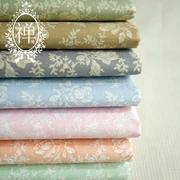 Môi trường Zen ● Vải cotton handmade DIY vải Twill Hoa hồng cổ điển 7 màu Quần áo trẻ em bộ đồ giường
