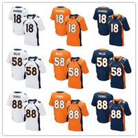 Thêu American dịch vụ bóng đá Denver Broncos jersey đội elite phiên bản thêu bóng đá jersey bóng đá Mua bóng bầu dục