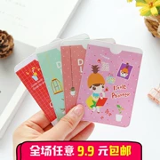 Hàn Quốc dễ thương cô bé thẻ thiết lập xe buýt IC gói thẻ ngân hàng hai mặt cắm 2 vị trí thẻ BIỂU TƯỢNG tùy chỉnh