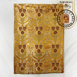 Тибетский трехмерный удар Трехмерный золотисто -желтый желтый чудесный лотос феникс