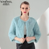 Yomomsa/外 Внешняя новая осень и зимняя мода - тонкий мех, прозрачный мех