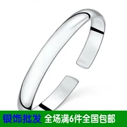 S925 mạ bạc bracelet trang sức vòng đeo tay nữ mô hình cơ thể ánh sáng mở chaise longue bracelet bạc trang sức bracelet bạc rộng phiên bản điều chỉnh