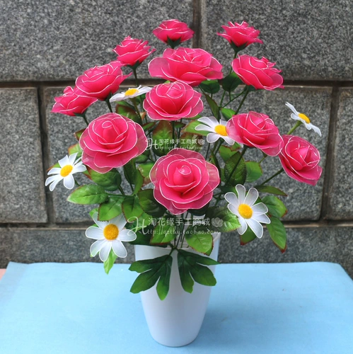 Колготки, красный набор материалов, розы