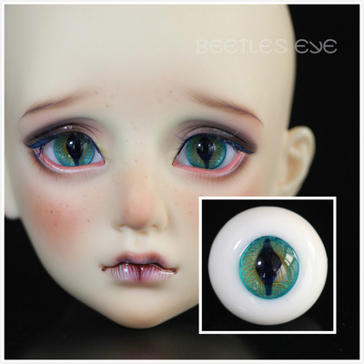 taobao agent [Beetles] BJD/SD doll handmade glass eye bead blue cat eye/animal pupil CA-02