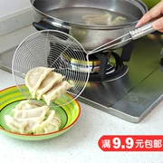 Đồ dùng nhà bếp bằng thép không gỉ colander lẩu muỗng muỗng thìa rò rỉ bánh bao mì cay cay rò rỉ net - Phòng bếp