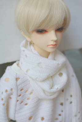 taobao agent ◆ Bears ◆ BJD baby clothing A144 white hollow knitted scarf 1/4 & 1/3 & uncle