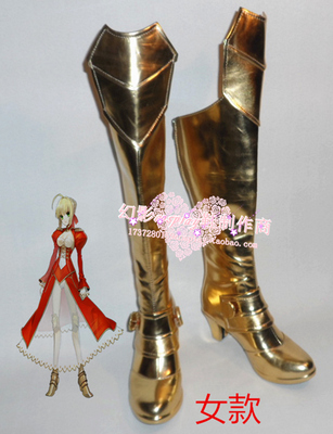 taobao agent 115 Fate Extra Red Saber Tyrant Nero Claudius Cos Shoes COSPLAY Shoes