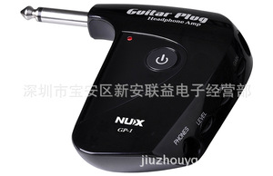 NUX GP-1 Гитарная плагина Усилитель гарнитуры встроенный классический британский эффект искажений, чтобы отправить 1,4 мм весла