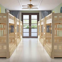 Nam thông bunk bed bunk trẻ em bunk bed giường gỗ rắn giường khu dân cư đồ nội thất kệ sách giường hơi intex