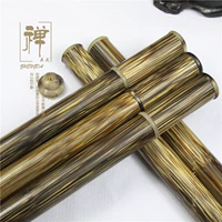 Выбранный золотой шелк бамбук инкрустированный рог с благовонием вставка длинные линии ладан трубки трубки копченая ароматная аромата