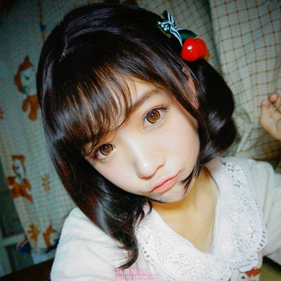 taobao agent Simulation scalp air bangs bobo head sweet girl wig lolita jk can daily fake hair