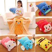 Thẻ đồ chơi Longmao Văn Phòng Gối Mat Phim Hoạt Hình Quilt Plush Vải Đồ Chơi Chăn Đệm Napping Gối Tongka đồ chơi em bé