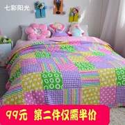 Micro-xoắn bông chần giường bao gồm điều hòa không khí là mùa xuân và mùa thu của mùa hè mát mẻ bởi đôi dày giường đơn giản bông mảnh duy nhất