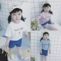 Cô gái mùa hè 2018 mới bé ngắn tay T-Shirt trẻ em mỏng cotton Hàn Quốc phiên bản của nhóm mùa hè giá mua-9.9 nhân dân tệ shop quần áo trẻ em