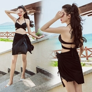 Bộ bikini nhỏ của Hàn Quốc thu thập eo cao boxer áo tắm nữ che mặt ba mảnh gợi cảm bikini bikini - Bikinis