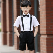 Chàng trai ăn mặc phù hợp với trang phục của trẻ em đàn piano hoa cô gái ăn mặc mùa hè cậu bé trẻ em yếm chủ trang phục