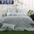 Mới của Trung Quốc hiện đại đơn giản 60 bông thêu giường bốn mảnh bông thêu sáu mảnh mô hình bộ đồ giường nhà Bộ đồ giường bốn mảnh