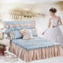 Cotton phiên bản Hàn Quốc của dày 120 giường trải giường đơn mảnh ren chăn bông trải giường 150 tấm 180 đặc biệt 2 mét ga giường viền họa tiết