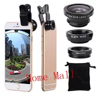 Wide Angle Macro Fisheye Lens Kit with Clip 0.67x for iphone