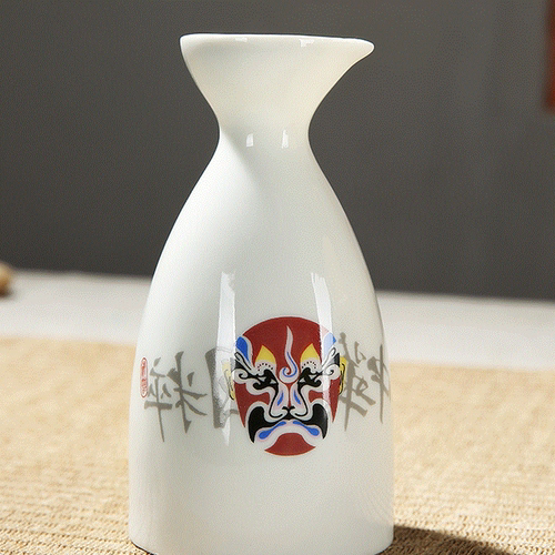 The porcelain and ceramics wine has Chinese theatrical mask white spirit strong drink cup 300ML Super Mug - intl