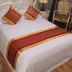 Khách sạn khách sạn bộ đồ giường vải trải giường trang trí giường đuôi pad bảng cờ tùy chỉnh sao cao cấp giường khăn giường cờ Trải giường