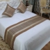 Khách sạn khách sạn bộ đồ giường vải trải giường trang trí giường đuôi pad bảng cờ tùy chỉnh sao cao cấp giường khăn giường cờ