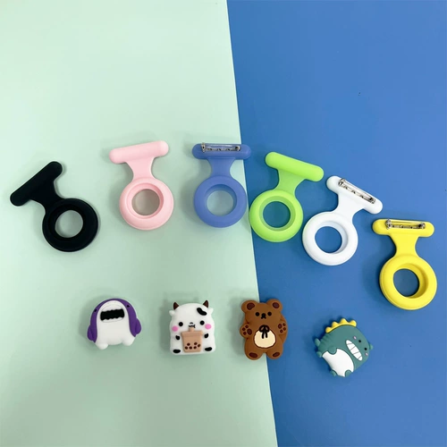 Apple, силиконовый защитный чехол, детская брошь, милая булавка