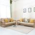 Gỗ sồi trắng gỗ sồi trắng sofa đơn sofa đôi ba chữ số 123 kết hợp phòng khách đơn giản theo phong cách Nhật Bản - Ghế sô pha ghế sofa da Ghế sô pha