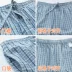 Quần pyjama nam mùa thu mỏng phần cotton quần cotton giản dị kích thước lớn kẻ sọc trung niên cao eo quần nam nhà