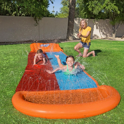 Дорожное оборудование для игр в воде, водная горка для двоих, игрушка