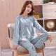 Đặc biệt hàng ngày đồ ngủ nữ mùa thu cotton dài tay quần nữ mùa xuân và mùa thu cotton mỏng đồ ngủ mùa thu dịch vụ nhà - Bộ Pajama