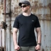 CQB quân đội fan nguồn cung cấp quần áo mùa hè vòng cổ khô nhanh T-Shirt ngắn tay đào tạo chiến thuật t-shirt nam thể dục thể chất đào tạo áo sơ mi thắt lưng quân đội Những người đam mê quân sự hàng may mặc / sản phẩm quạt quân đội
