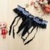 Quan hệ tình dục với hạt đồ lót của phụ nữ mở sexy ren garter bộ trong suốt dài vớ garter Nịt Tất