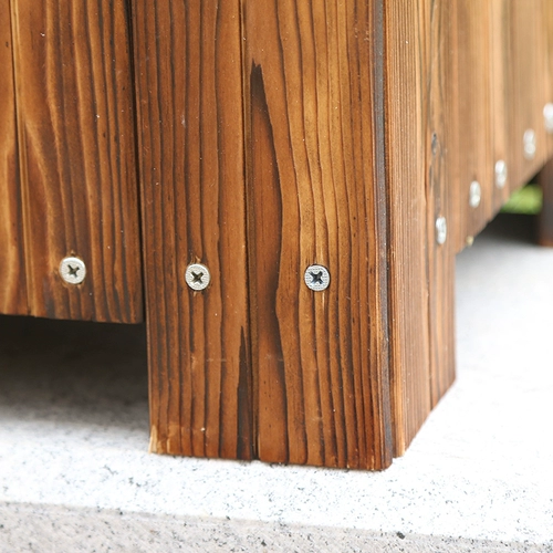 Антикоррозивная деревянная цветочная коробка на открытом воздухе деревянный цветок