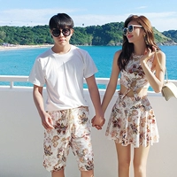 Xu hướng thời trang mới 2018 của cặp đôi áo tắm nữ váy xẻ hai mảnh đi biển đi biển Đồ bơi đôi Hàn Quốc - Vài đồ bơi bộ đồ đôi đi biển đẹp