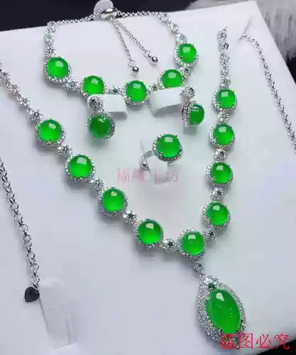 Emerald Green Super Luxury High Ice Император Green Yang Glass Vies Vies Set Set Gift Gift Gift Gift Gift